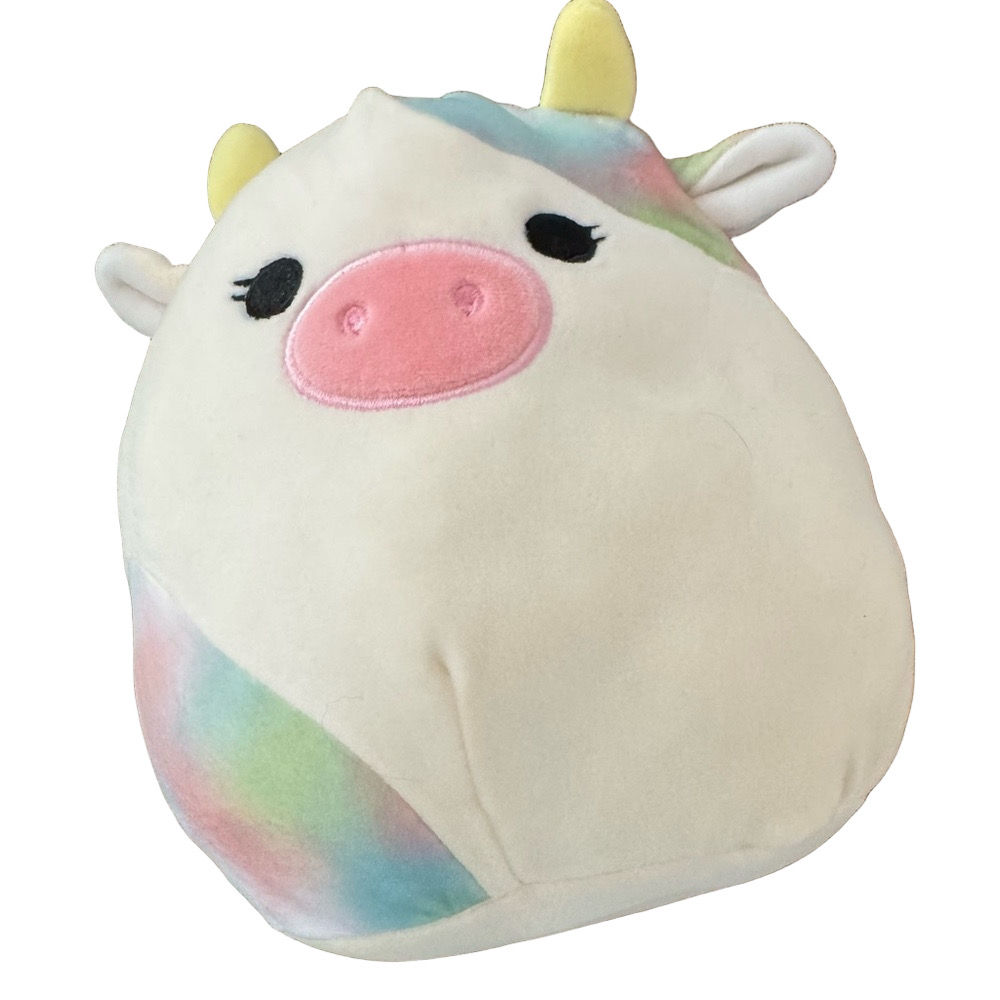 Squishmallows KellyToy Cow Plush Stuffed Animal White Multicolor Small Candess